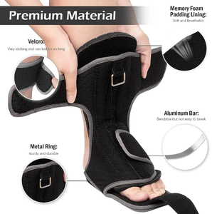 Férula de nailon con logotipo personalizado para fascitis plantar dorsal, caída de pie nocturna, protección de férula de rehabilitación de talla única - Product Image 4