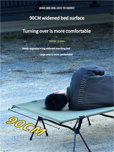 <span class=keywords><strong>Lit</strong></span> de camping extérieur léger en aluminium et cadre avec sac de transport - Product Image 3