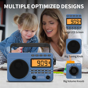 วิทยุ MP3รับสัญญาณที่ดีที่สุดชาร์จสองโหมดแบบพกพา AM/<span class=keywords><strong>FM</strong></span>/SW/WX พร้อมช่องเสียบหูฟัง - Product Image 3