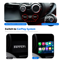 Ferrari F488 ve F12 ile uyumlu 5 inç gösterge ekranlı LVDS Kablosuz CarPlay Android Auto Retrofit Kiti
