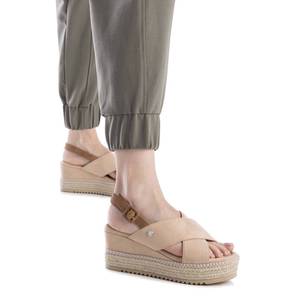 Sandalias de Plataforma Beige para Mujer, Estilo Espadrille, Marca Refresh - Product Image 5