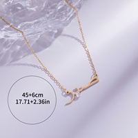 Collar de Acero Inoxidable con Caligrafía Árabe Musulmana, Joyería de Moda, Venta al por Mayor, Regalo para Eid, para Hombres y Mujeres