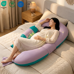 Almohada <span class=keywords><strong>de</strong></span> Maternidad en Forma <span class=keywords><strong>de</strong></span> G, Soporte Corporal Completo con Soporte para el Vientre, Juego <span class=keywords><strong>de</strong></span> Almohadas OEM ODM, Almohada <span class=keywords><strong>de</strong></span> <span class=keywords><strong>Embarazo</strong></span> Suave y Cómoda para Mujeres Embarazadas - Product Image 1