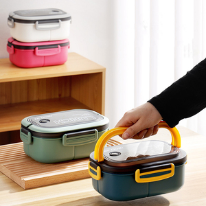 Zogifts Portable Two-Layer Compartment <strong>Frozen</strong> Packaging <strong>Boxes</strong> for Students and Office Workers Take-Away Food <strong>Lunch</strong> <strong>Boxes</strong> - Product Image 5