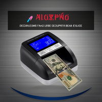 EASYCOUNT Détecteur de Faux Billets Portable Professionnel de Haute Qualité EC330 à Lumière UV Certifié CE RoHS ECB avec Écran LCD