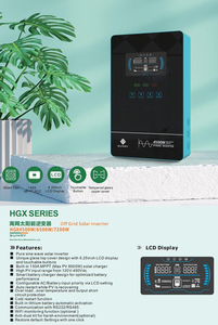 <span class=keywords><strong>Inversor</strong></span> Solar Híbrido Sumry de 4kW HGX <span class=keywords><strong>24V</strong></span> 110V 140A MPPT con Cargador Fotovoltaico, Onda Sinusoidal Pura, Monofásico, de CC a CA, para Sistemas Fuera de Red - Product Image 6