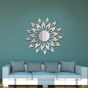 Vinilo Adhesivo Decorativo Removible 3D con Diseño de Girasol para Espejo de Pared, Decoración del Hogar, Espejos DIY, Arte Decorativo - Product Image 6