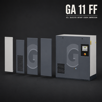 Compresseur d'air vertical compact Atlas Copco GA 11 FF avec contrôleur tactile toutes fonctions et sécheur intégré – Vente en gros OEM