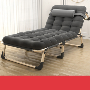 Foldable Single <b>Bed</b> Lunch Break <b>Bed</b> Outdoor <b>Camping</b> Nap <b>Bed</b> Camp Cot / <b>Folding</b> Cot Multifunctional Recliner ZDC0001 Steel Frame - Product Image 1