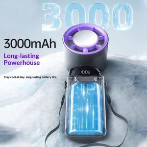 Ventilador de Bolsillo Recargable de 3000 mAh, Modelo 2026, Ligero, Mini, Portátil, Plegable, de Alta Velocidad - Product Image 5