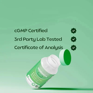 Capsules de thé et de <span class=keywords><strong>poudre</strong></span> de feuilles de <span class=keywords><strong>Moringa</strong></span> pur sans OGM avec étiquette personnalisée, extrait végétal naturel, <span class=keywords><strong>bienfaits</strong></span> antioxydants pour adultes, OEM - Product Image 3