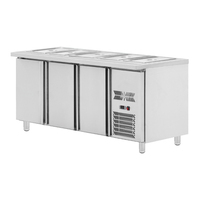 Peralatan Pendingin Komersial Kulkas Stainless Steel Model Laci untuk Salad, Kulkas Positif CE, Kulkas Hotel