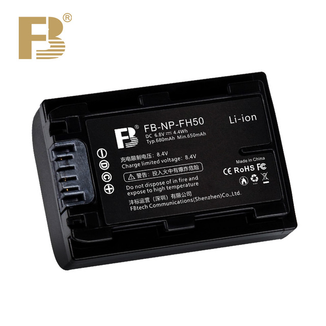 FB NP-FH50 Battery Suitable for SONY VIDEO DIGITAL CAMERASX60E CX100E XR520E/SR87E TG1 HC7E 908E HC48E UX5E SR8E Digital Camera
