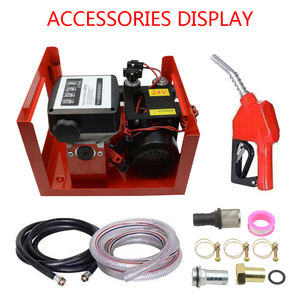 משאבת שמן חשמלית עם מנוע DC בזרימה גבוהה 220V משאבת העברת דיזל וקרוסין 60 ליטר/דקה עם מד זרימה ובקרה חצי אוטומטית - Product Image 5