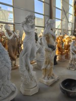 YDSTONE personnalisé moderne Sculpture en pierre naturelle intérieur/extérieur décor à la maison marbre Statue grecque pour Villa & Temple Application