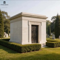 Crypte personnalisée de luxe en marbre et granit de conception européenne pour cimetière