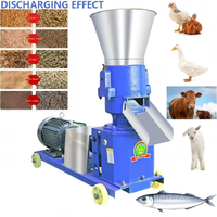 Mini Molino de Pellets para Alimento de Aves de Corral, Máquina de Pellets para Alimento Animal Modelo 150, 100 kg/h de Alta Productividad, 220V/380V 4kw, 1 Año de Garantía