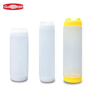 Chai đựng gia vị nhựa dùng một lần, có logo tùy chỉnh, chất lượng thực phẩm, dành cho nhà hàng, bếp ăn, tương ớt, nước sốt salad, hệ thống FIFO, vòi bóp - Product Image 2