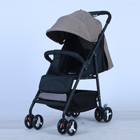 Système de voyage en lin pliable à une main, poussette 2 en 1 pour garçons et filles de 0 à 3 ans