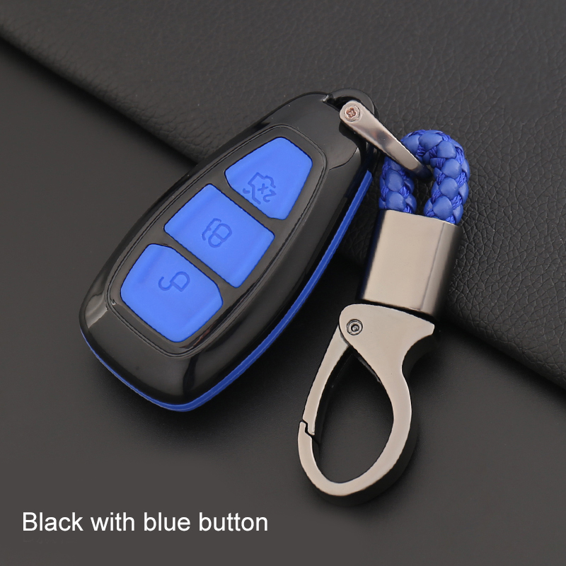 Cover Chiave Auto In Fibra Di Carbonio Per Ford Focus, Fiesta, Kuga - Effetto Fluorescente, Alloy Di Zinco - Foto 7