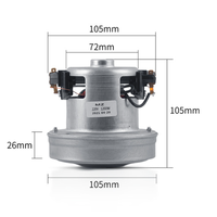 Pièces de rechange pour aspirateur 1200W 220V, accessoires, moteur de remplacement pour aspirateurs robots humides et secs, fournis par l'usine