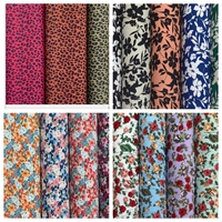 Tela Elástica Estampada de Spandex a Precio Económico, Tela de Poliéster con Estampado de Spandex de 4 Vías para Ropa