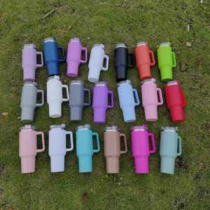 2024 <b>Hot</b> Sale Vacuum Insulated Travel Mug Custom Logo 40 oz Tumbler Cup With Handle Stainless Steel Bulk Price - Product Image 3