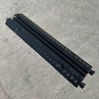 Pont de câble en caoutchouc à 2 canaux Rampe de câble avec service de traitement de moulage Produits en caoutchouc