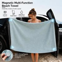 Serviette de yoga magnétique à séchage rapide, absorbante, surdimensionnée, avec aimant, accessoire de sport de plein air