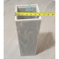 Surface Solution Marque Personnalisation Acrylique Solide Surface Pots De Fleurs Jardinières pour Centre Commercial