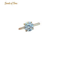 Bague de mariage en moissanite couleur D VVS pour femme, en argent sterling 925, options 1 à 6 carats, plaqué or 18 carats, sertissage griffe, personnalisable