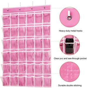 Organizador Colgante para el Aula con 36 Bolsillos Transparentes, Organizador de Pared para Teléfonos Celulares y Calculadoras con Pegatinas Numéricas - Product Image 6