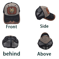 Gorra de camionero Richardson con diseño de cabeza de toro plateada 3D unisex, gorra de lona de estilo vaquero occidental bellamente bordada para exteriores