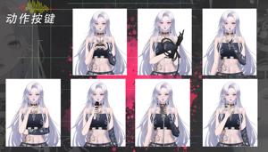 โมเดล OEM Odm อนิเมะ Nyx Noir Live2D Vtuber สไตล์โกธิค ชุดเต็มตัว - Product Image 3