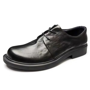 Chaussures habillées décontractées en cuir véritable pour hommes, à lacets, doublées de <span class=keywords><strong>velours</strong></span>, respirantes, automne et hiver - Product Image 4