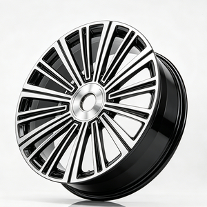 Rines de Aleación de Aluminio Fundido por Flujo 5X112 de 21 Pulgadas con Acabado Negro Multirradio, Nuevos para <span class=keywords><strong>Mercedes</strong></span> W202 <span class=keywords><strong>W211</strong></span> W212 W221 - Product Image 3