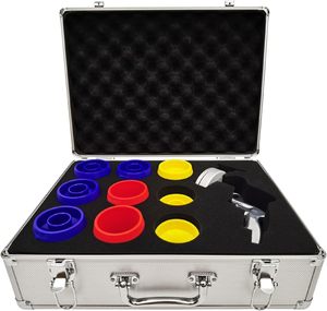 Kit de pistolets à éponge pneumatiques multi-tailles, système de nettoyage de tuyaux à air comprimé avec étui de rangement - Product Image 2