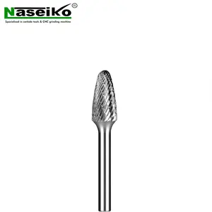 Tungsten karbür çapak takım 10 parça Mini döner dosya kiti 6.35mm veya 1/4 inç Shank