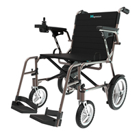 Fauteuil roulant électrique en alliage de magnésium de 12,6 kg, portable, de luxe, motorisé, avec rotation à 360° °   Manette de jeu