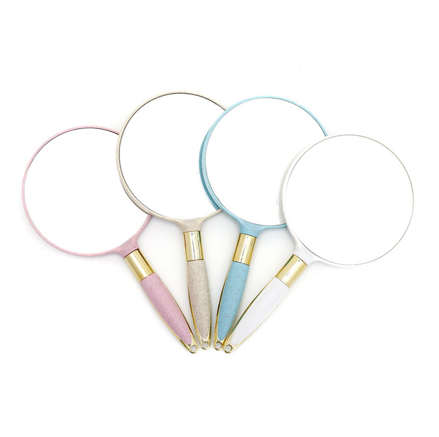 OEM/ODM пользовательское карманное зеркало частная марка ручной Макияж Зеркало Ручка косметическое зеркало