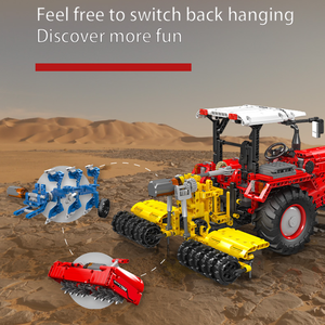 Moule <span class=keywords><strong>King</strong></span> 17064 Technicales Tracteur Agricole Fermier Voiture Blocs de Construction Ingénierie Série Briques Jouets pour Cadeau de Noël - Product Image 5