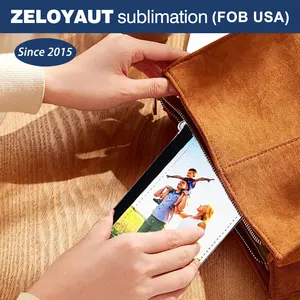 FOB USA Only Sublimation 24H Shipping Customized PU Coin Purse 2024 For Woman Festival Gifts Business Travel