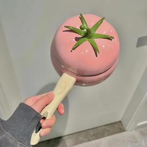 <span class=keywords><strong>Wok</strong></span> pequeño antiadherente rosa para cocinar comida de bebé sopa y fideos instantáneos Mini olla - Product Image 1