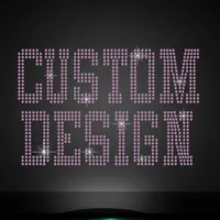 Custom Logo Hoge Kwaliteit Bling Crystal Hot Fix Warmte Strass Transfer Voor T-shirts
