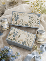 Boîte à bougies en carton rigide, fabrication directe usine, avec couvercle et base, emballage cadeau haut de gamme, idéale pour bijoux et cosmétiques