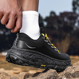 Zapatos de Senderismo Negros para Hombre de Alta Calidad, Tendencia 2025, Antideslizantes, Impermeables, con Malla Exterior, Zapatos de Escalada de Marca Reconocida - Product Image 4