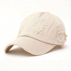 Casquettes de baseball vintage personnalisées avec logo brodé, style déchiré et usé, pour la vente en gros en usine - Product Image 3