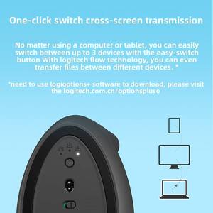 Ratón ergonómico vertical inalámbrico Logitech Lift original, cómodo para oficina, para computadora portátil y de escritorio - Product Image 4