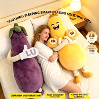 Oreiller de câlin pour favoriser le sommeil, jouet de confort pour adultes, animal en peluche géant pour la relaxation et le confort au moment de l'heure du coucher