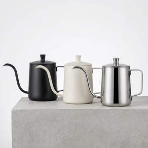 Bulk Sale High Quality Mini 350ml Eco-Friendly Stainless Steel Gooseneck Pour Over Drip Coffee Pot for Travel - Product Image 5